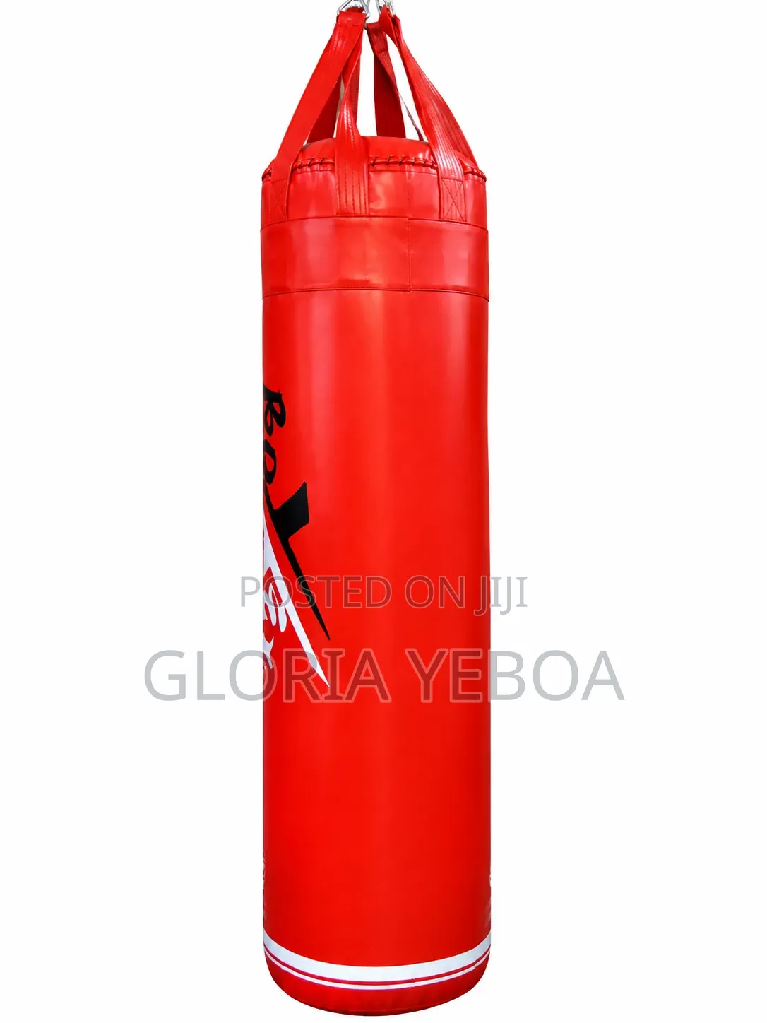 Red Hanging Punching Bag