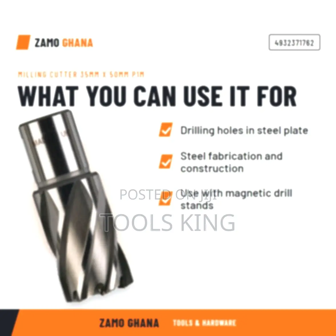 Milling Cutter 35Mm X 50Mm P1M -
