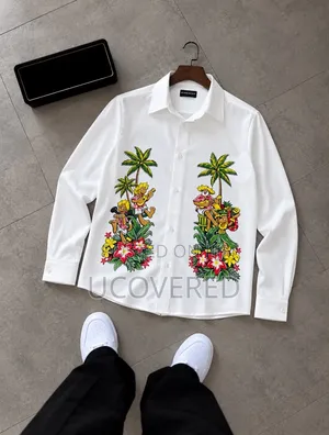 Designer Long-Sleeve Button-Down Shirt