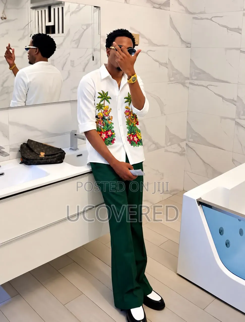 Designer Long-Sleeve Button-Down Shirt