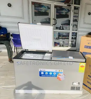 New Peaceful 413iters Pearl 2 Doors Freezer