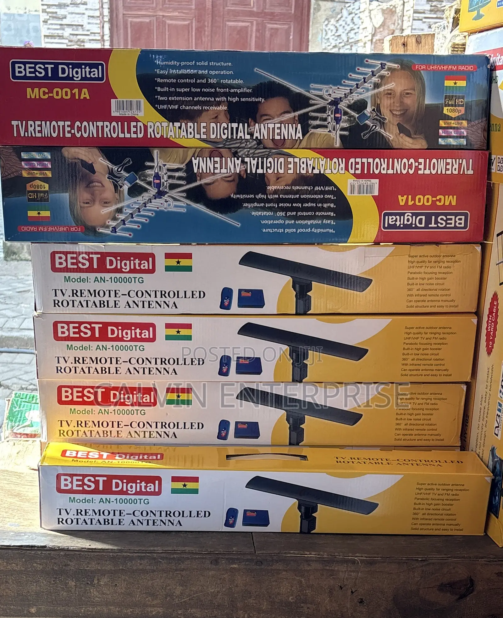 TV Remote-Controlled Rotatable Antenna