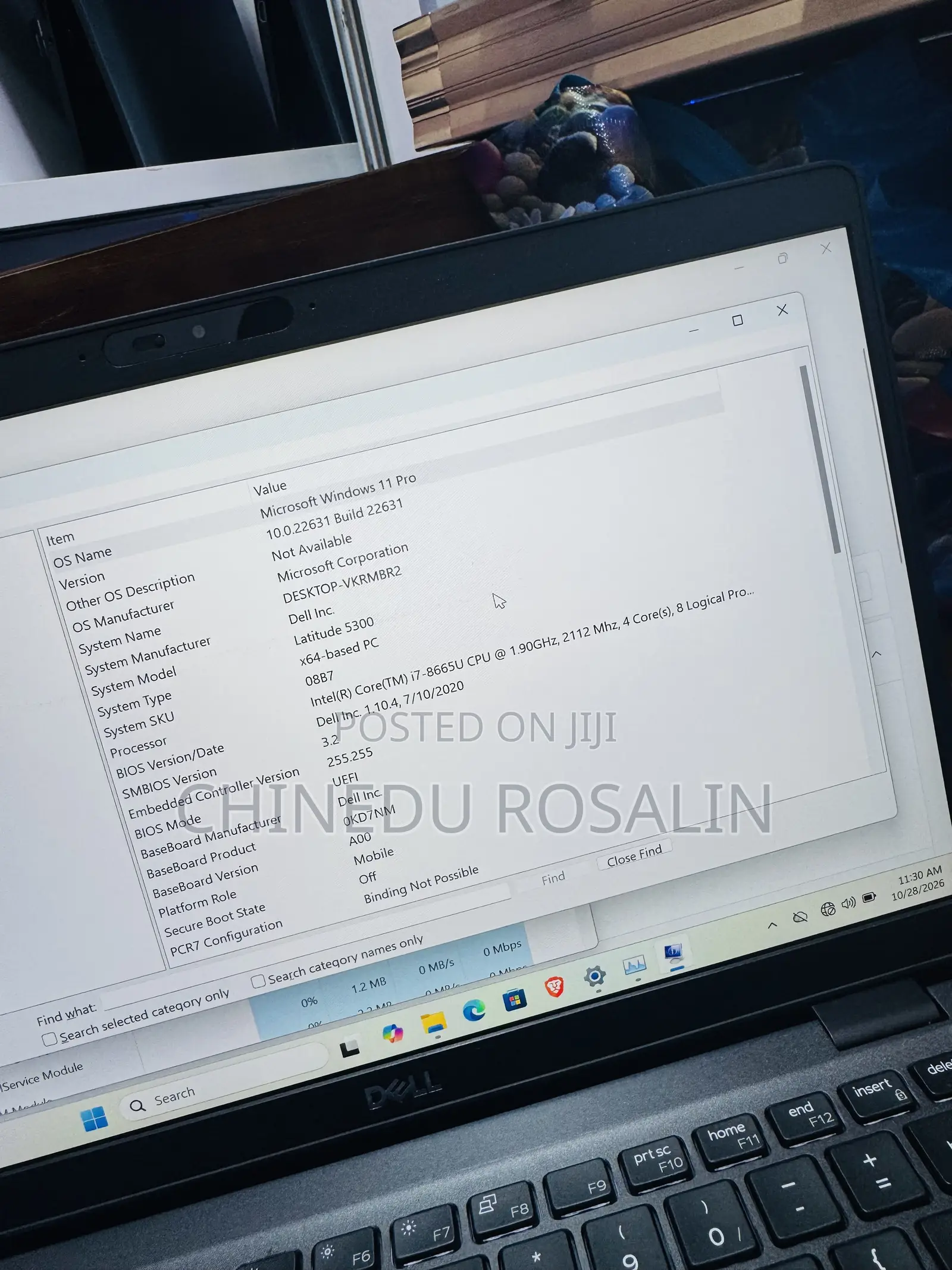 Laptop Dell Latitude 5300 16GB Intel Core i7 SSD 256GB