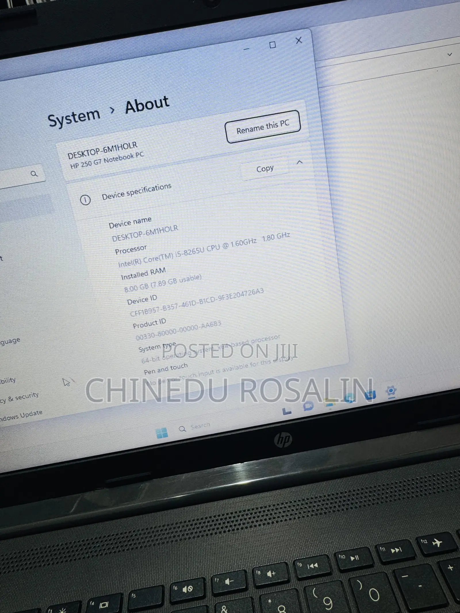 Laptop HP 15 8GB Intel Core i5 SSD 256GB