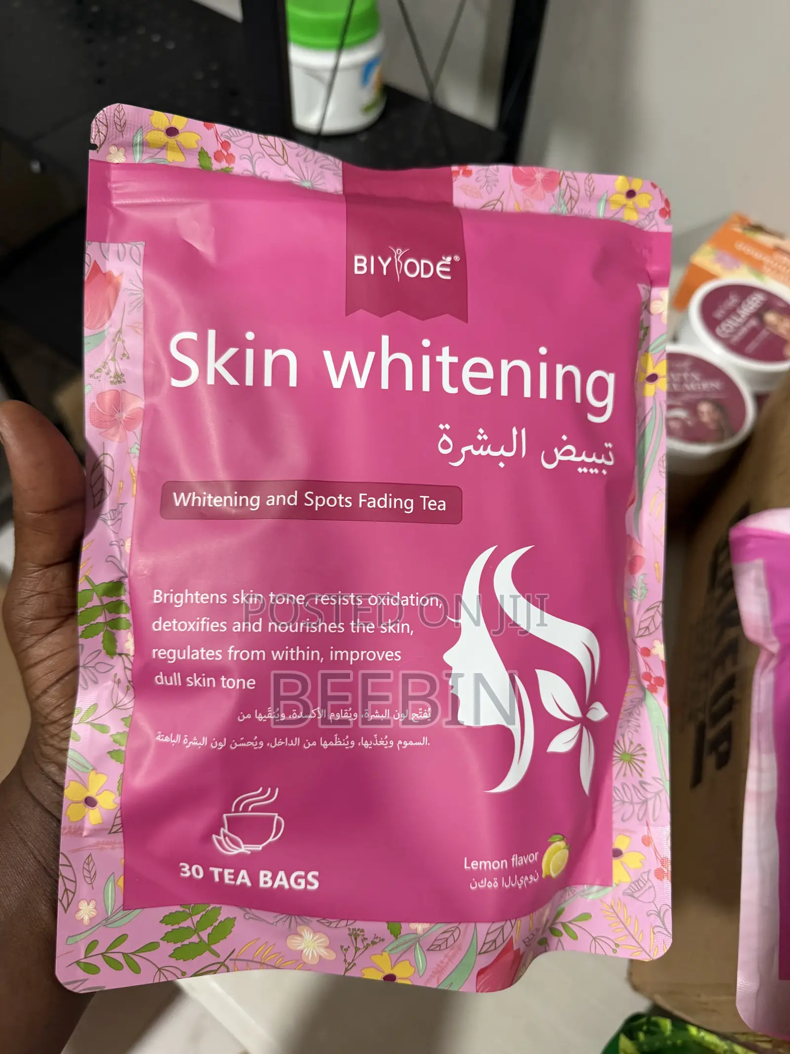 Biyode Herbal Skin Brightening Tea - 30 Tea Bags for Radiant Glow