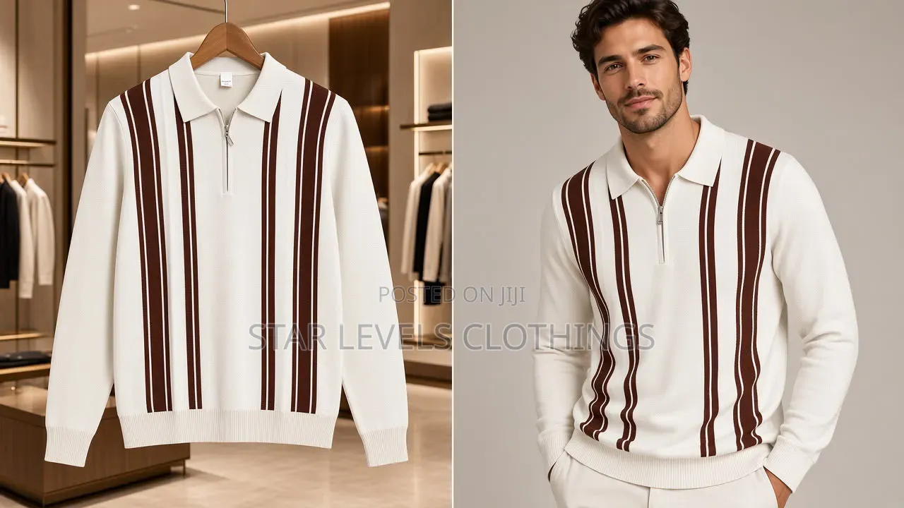Heavy Cotton Quarter Zip Knitted Sweat Shirts Available for Men