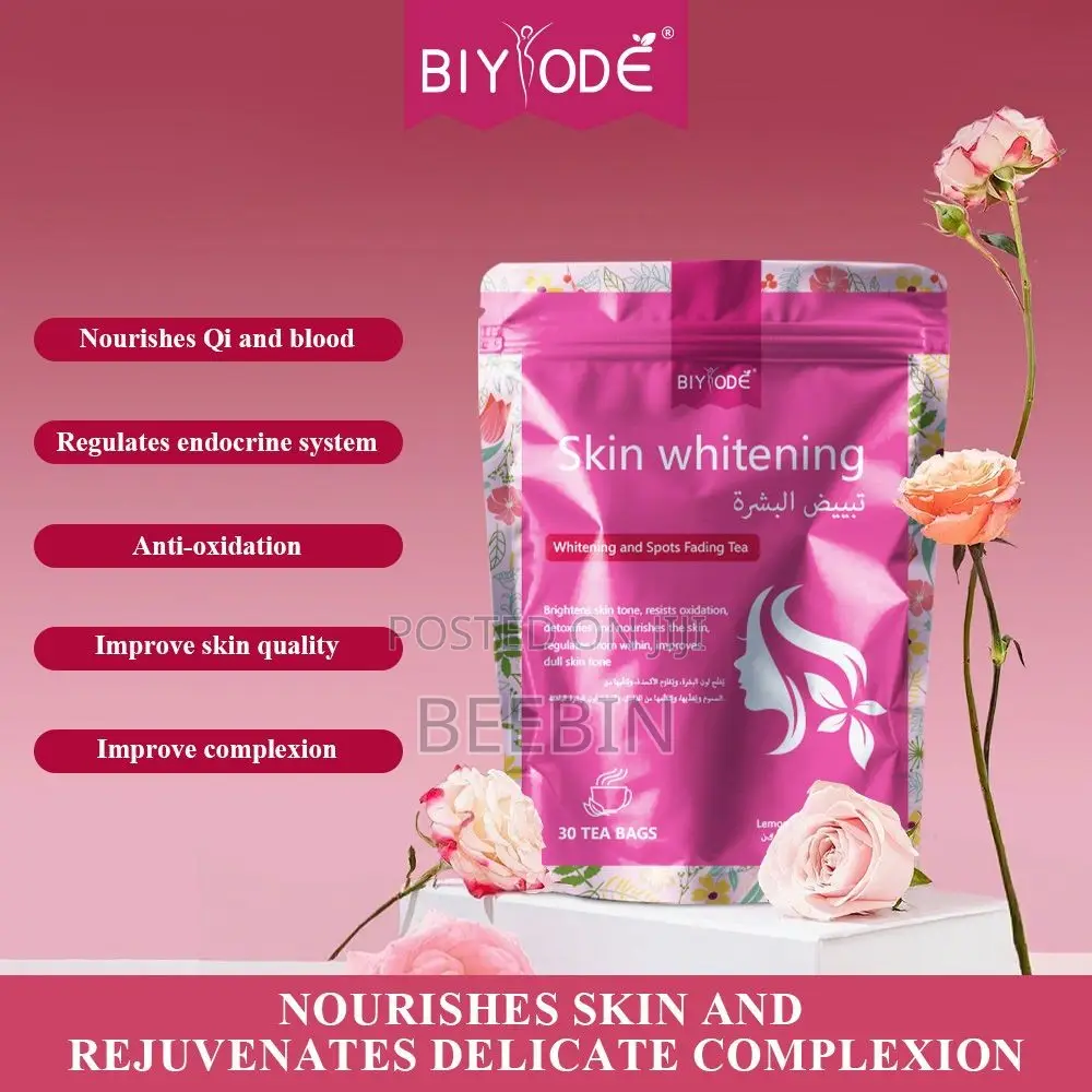 Biyode Herbal Skin Brightening Tea - 30 Tea Bags for Radiant Glow