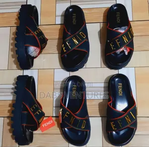 Luxury Fendi Platform Slippers