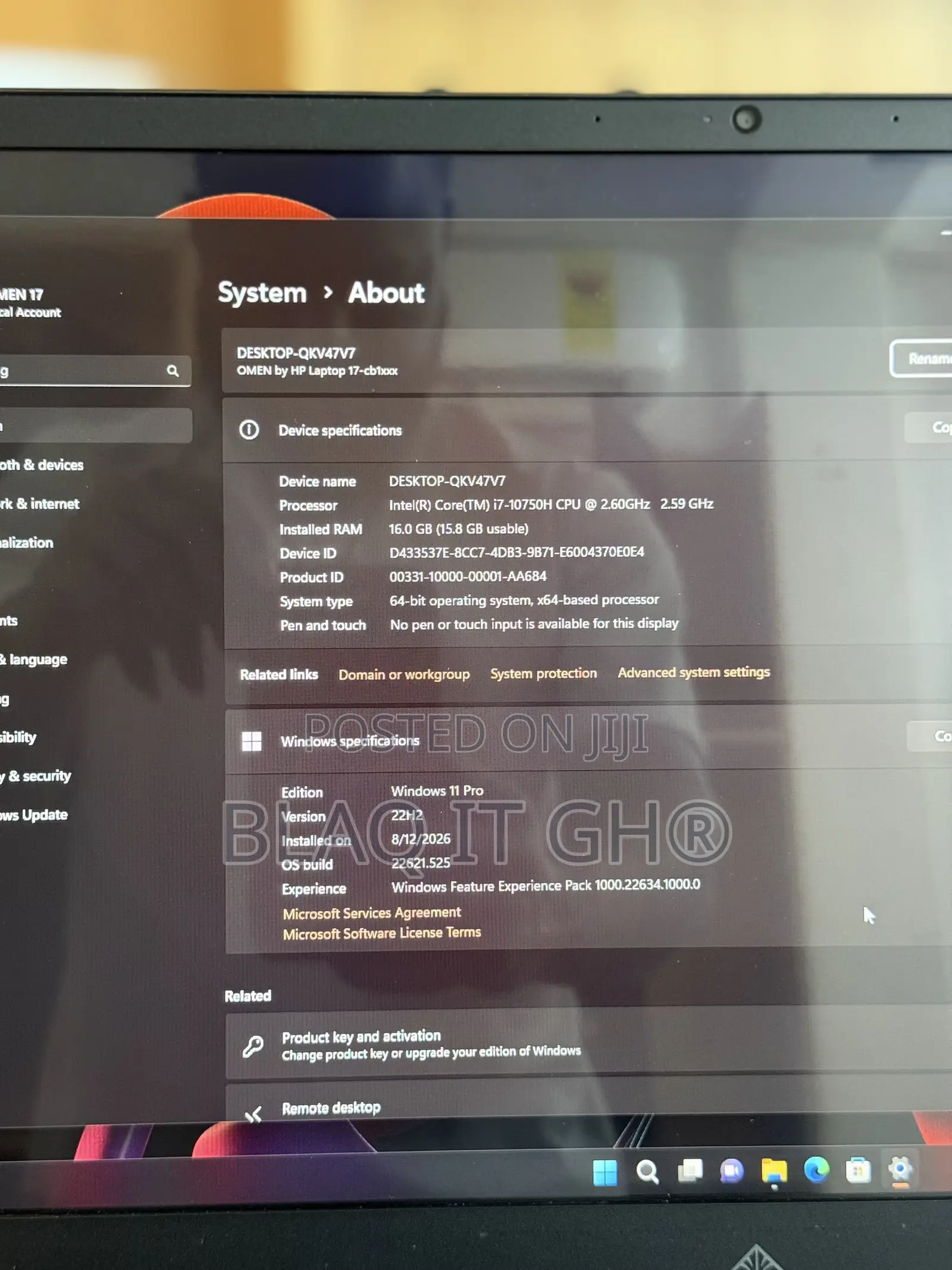 Laptop HP Omen 17 16GB Intel Core i7 SSD 1T
