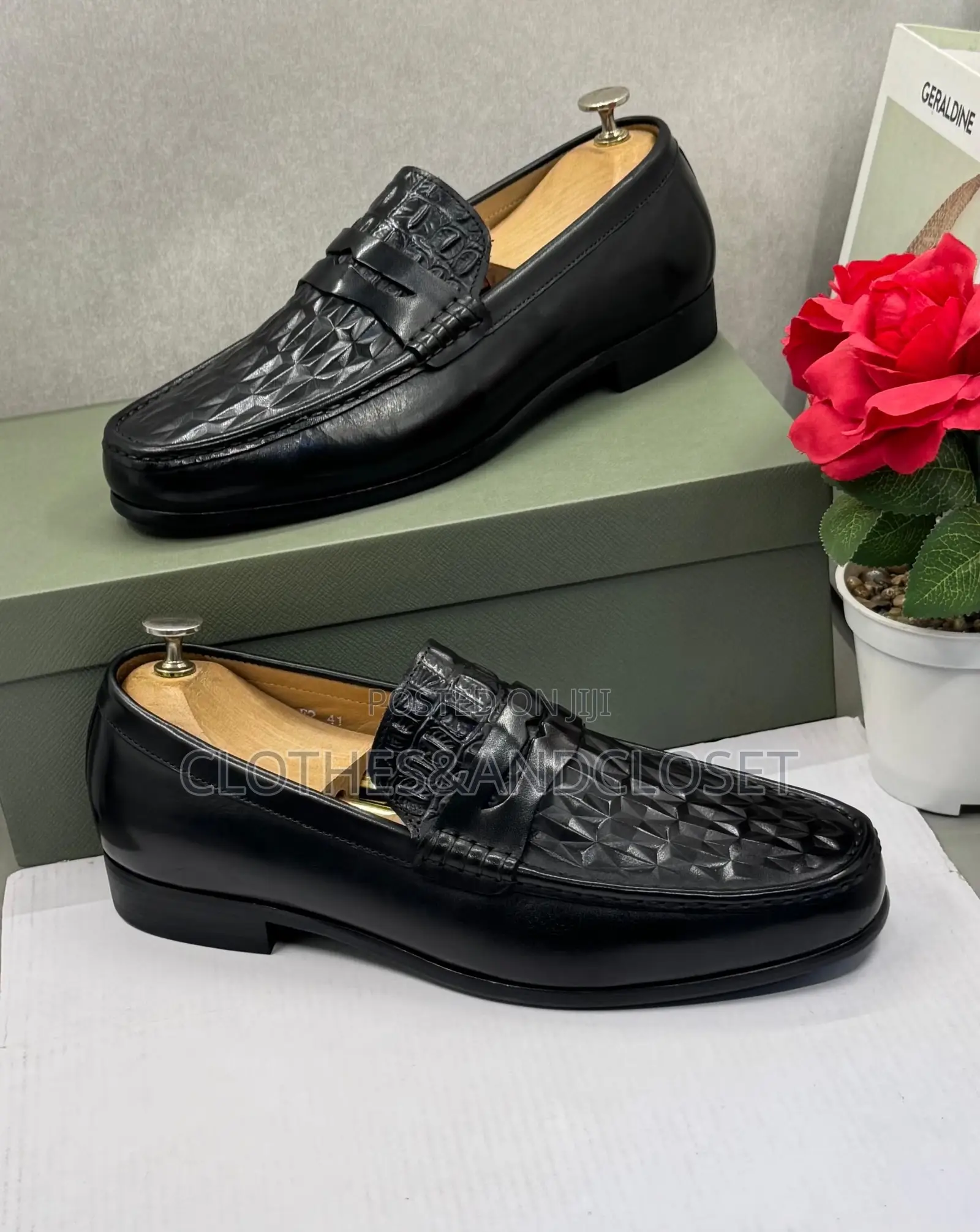 Exclusive Berluti Black Textured Leather Loafers