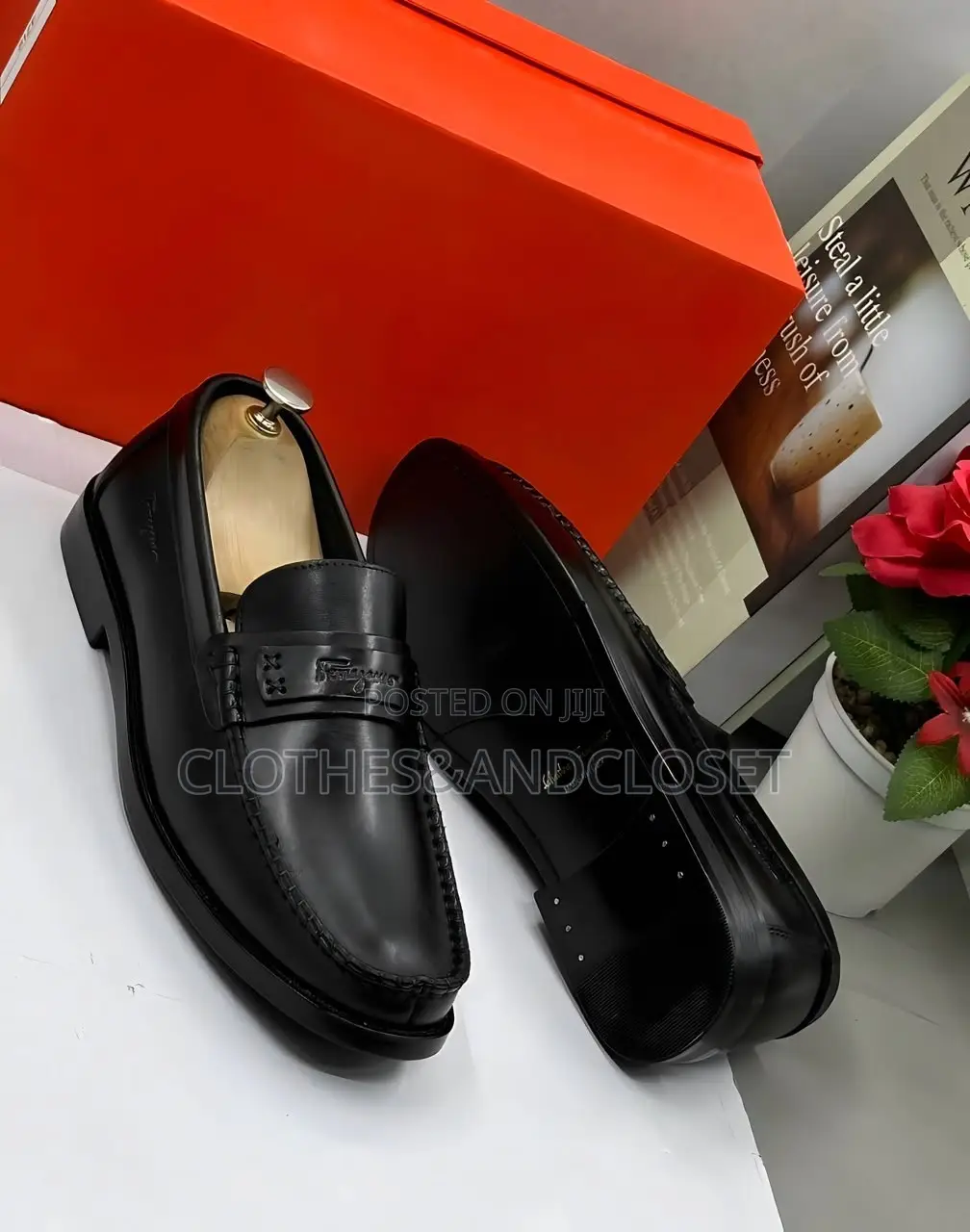 • Salvatore Ferragamo Men's Classic Leather Loafers