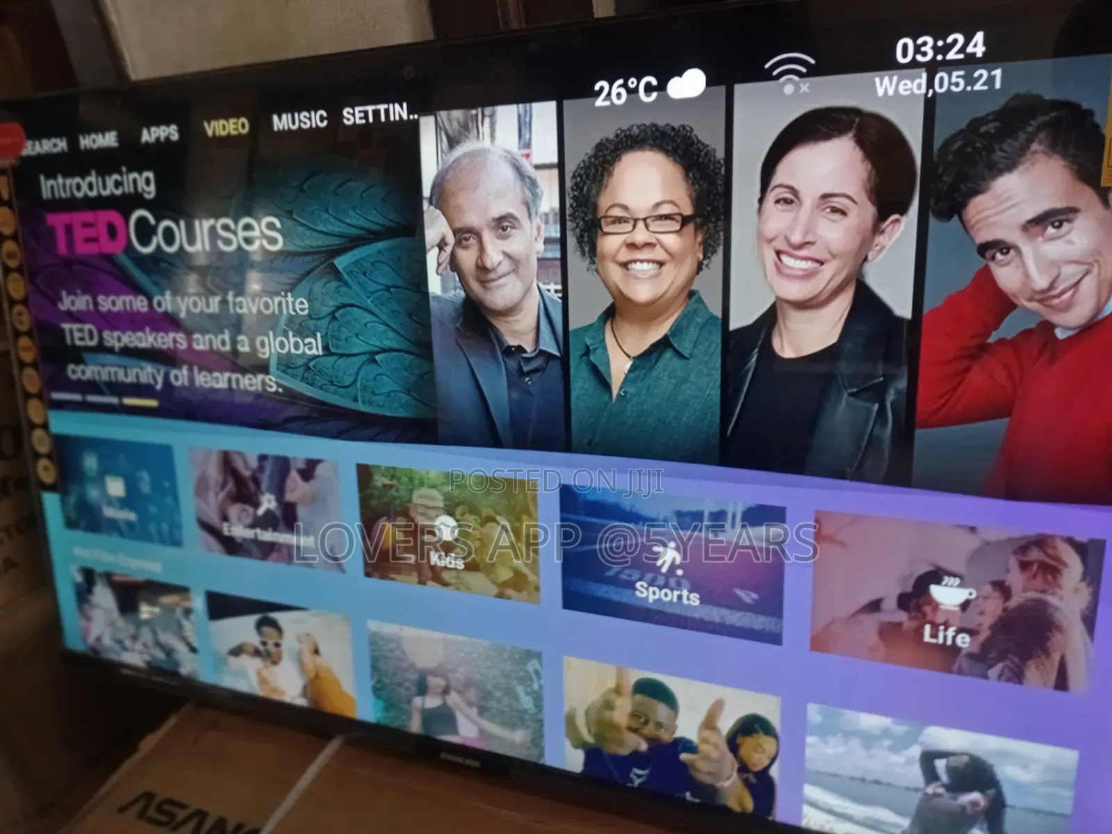 Nikai 43-Inch Frameless Smart TV With Built-in Decoder