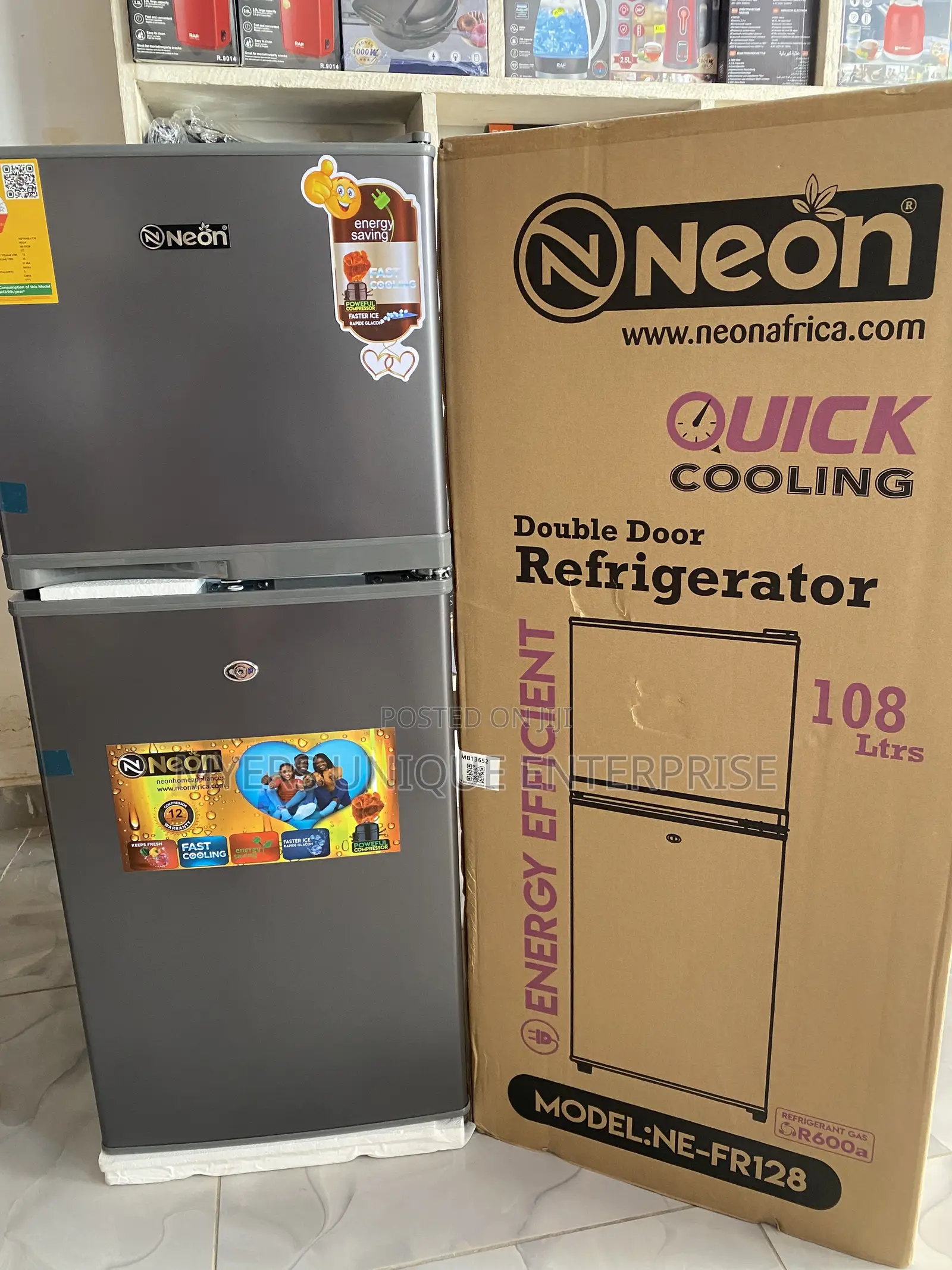 108L Capacity Double Door Fridge