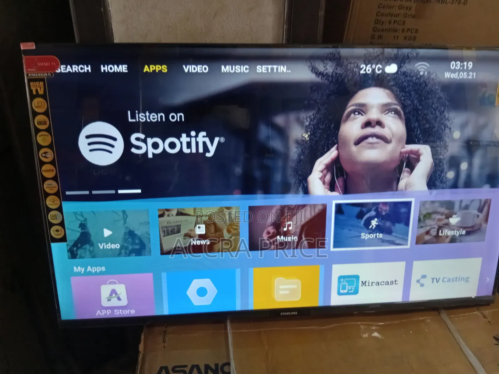 Nikai LED TV 43 Inch Smart LED TV