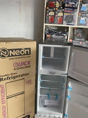 Adjustable Shelves and Door Racks Double Door Fridge 108L