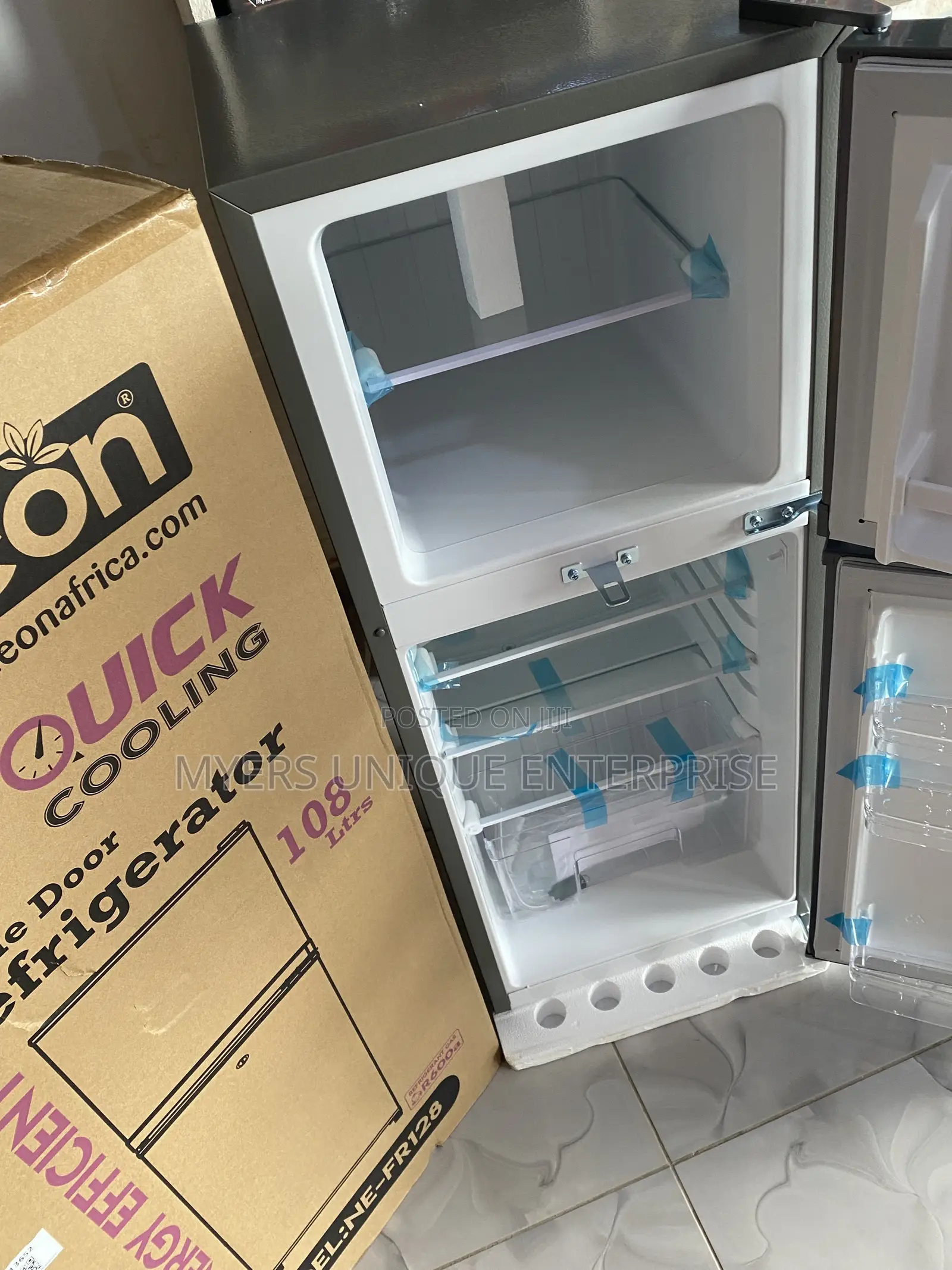 Durable Build Double Door Fridge 108L