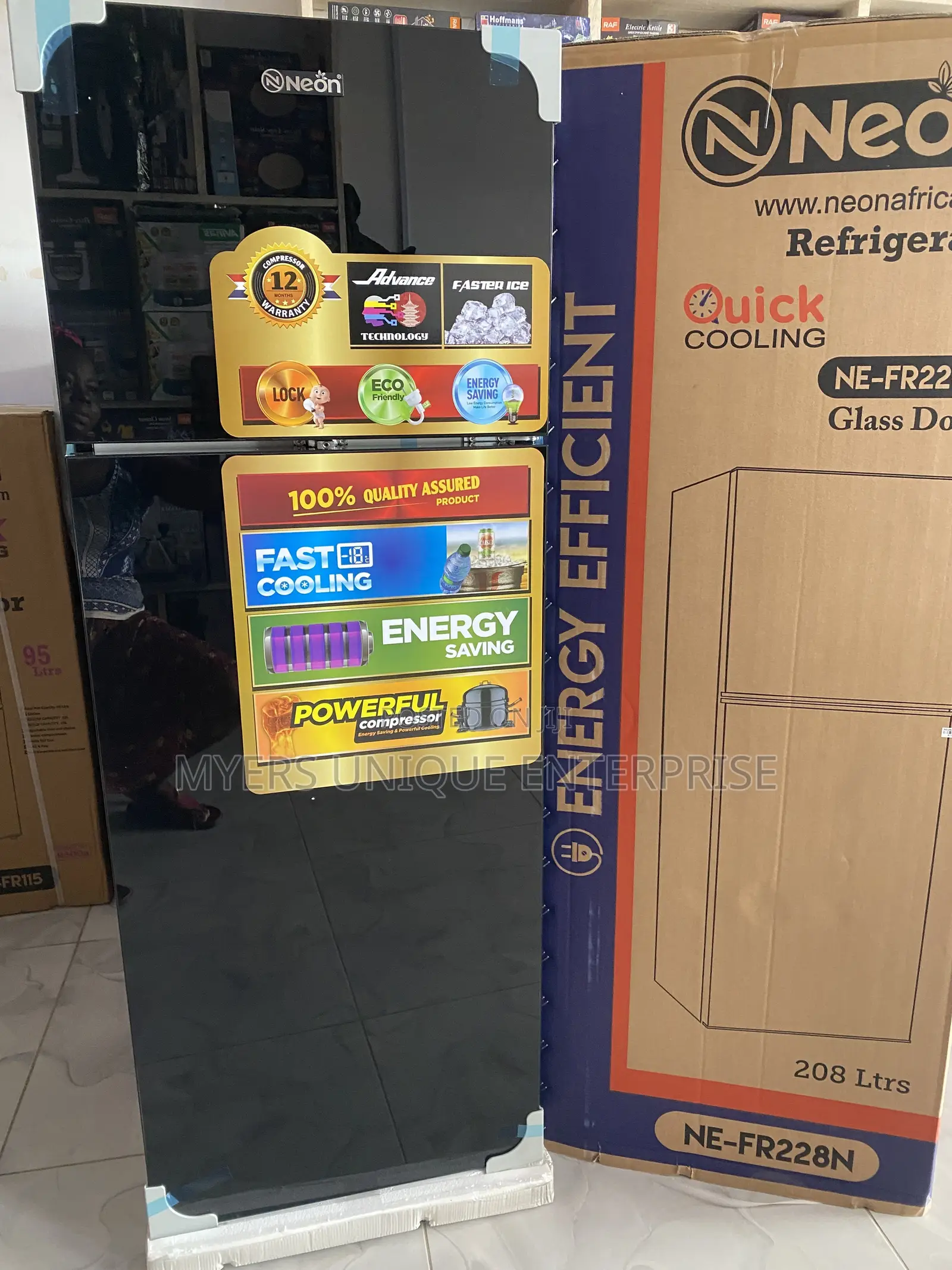 Fast Cooling Technology 208L Double Door Fridge