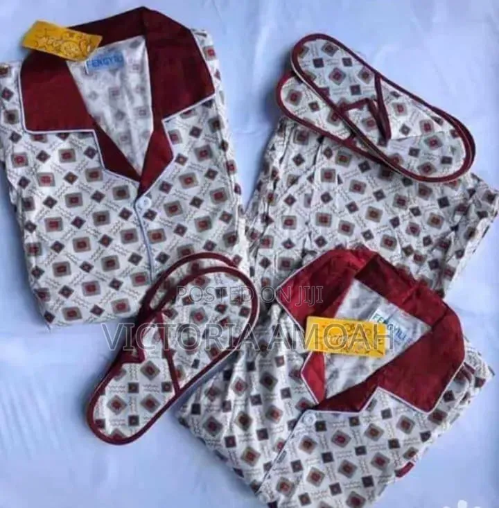 Unisex Two Pyamas With Slippers.
