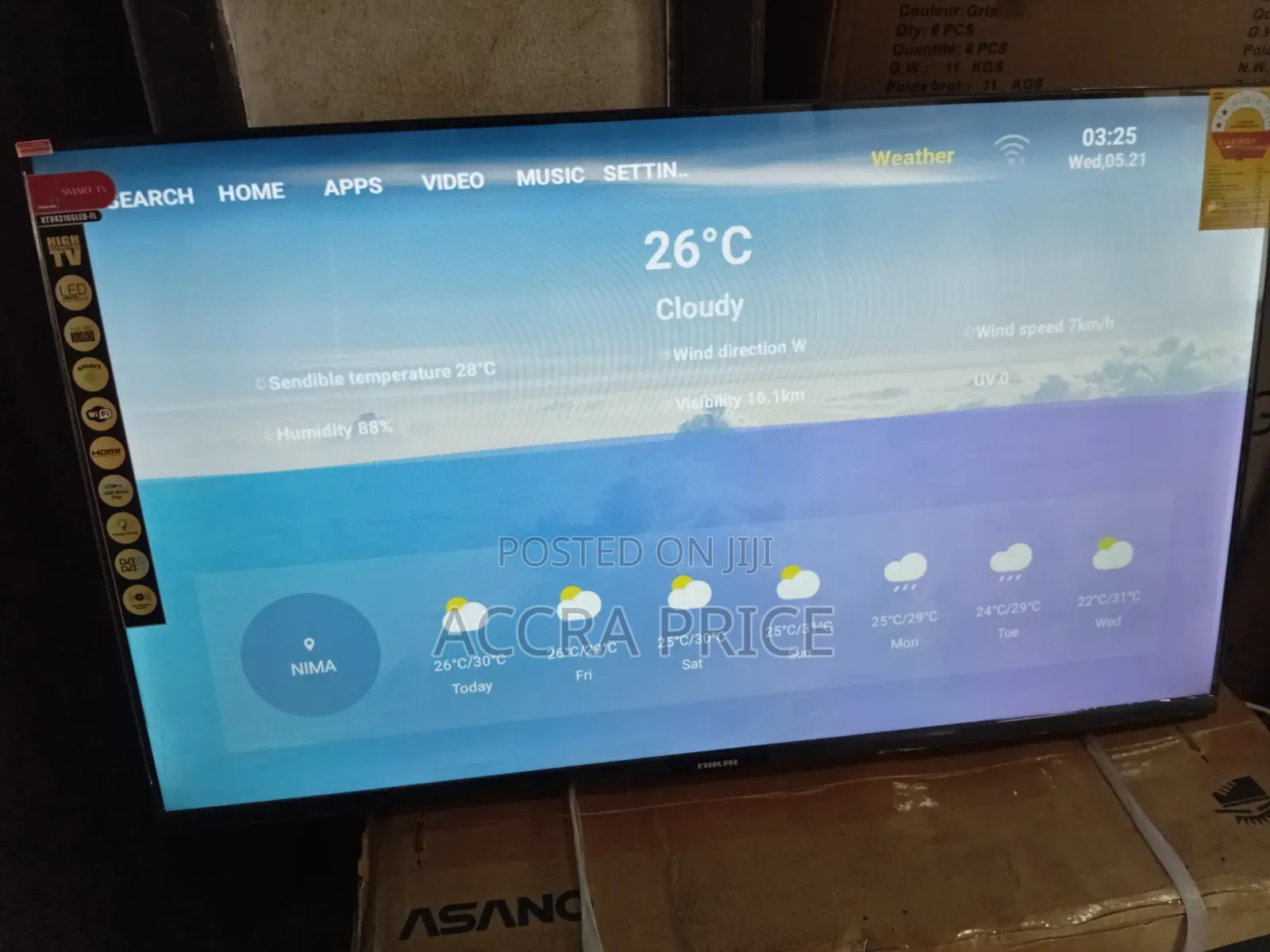 Nikai HDMI TV 43 Inch Smart HDMI TV