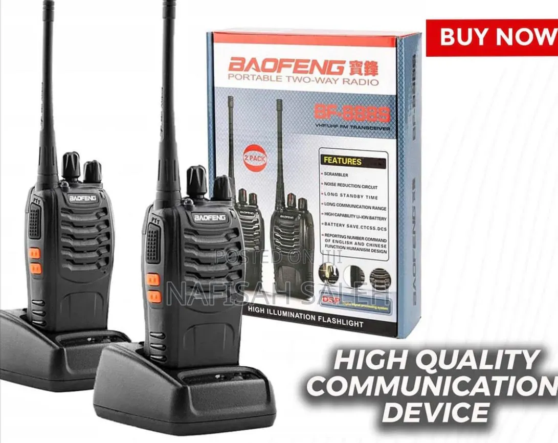 Baofeng BF-888S Walkie Talkies – 2-Way Radio Communication Set