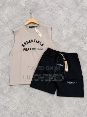 Fear of God Essentials Sleeveless Tank Top and Shorts Summer Sets