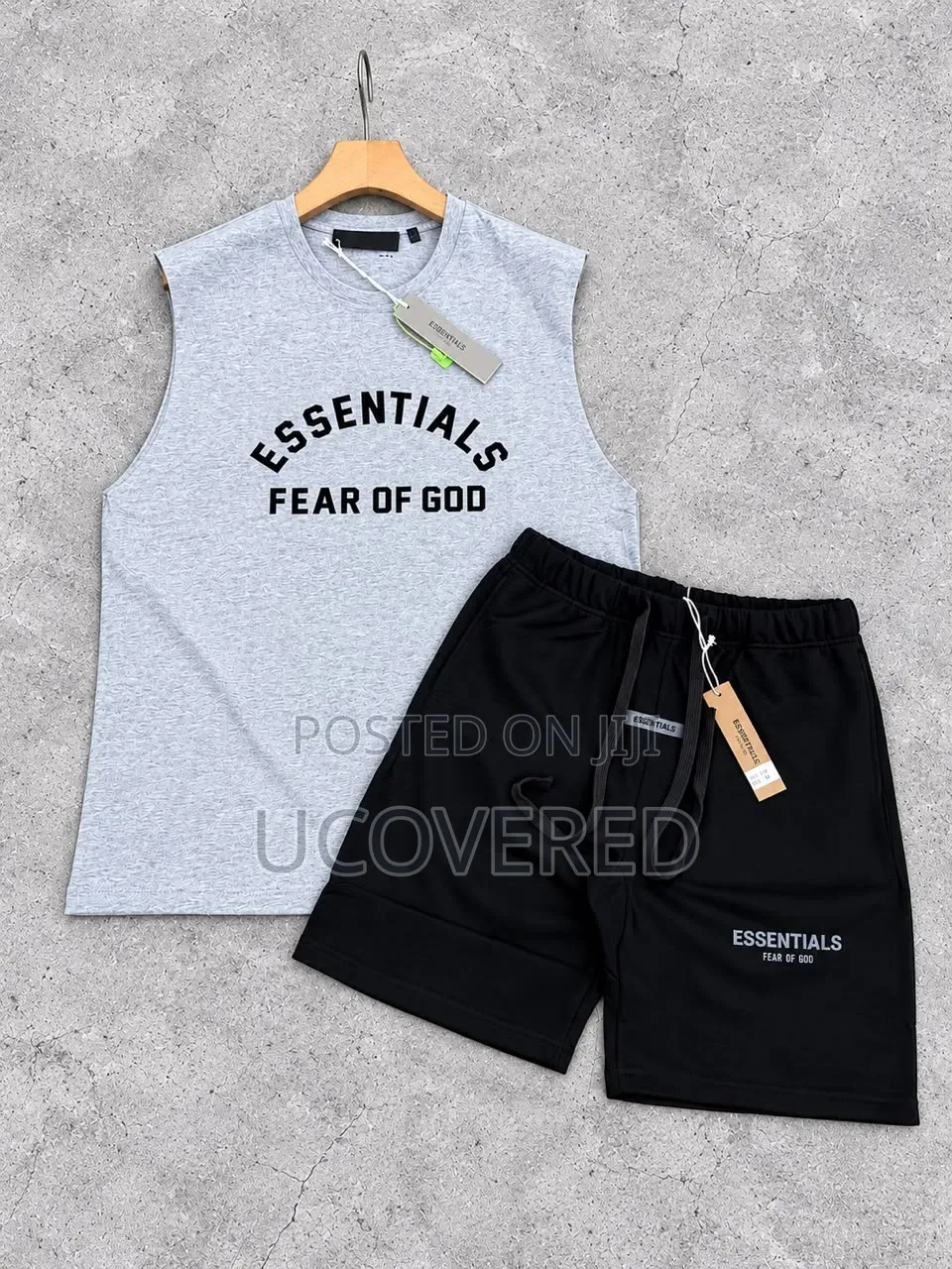 Fear of God Essentials Sleeveless Tank Top and Shorts Summer Sets