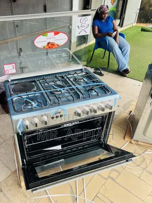 Premium Stainless Steel Ferre 4 Gas + 1 Electric Cooker(Gray)