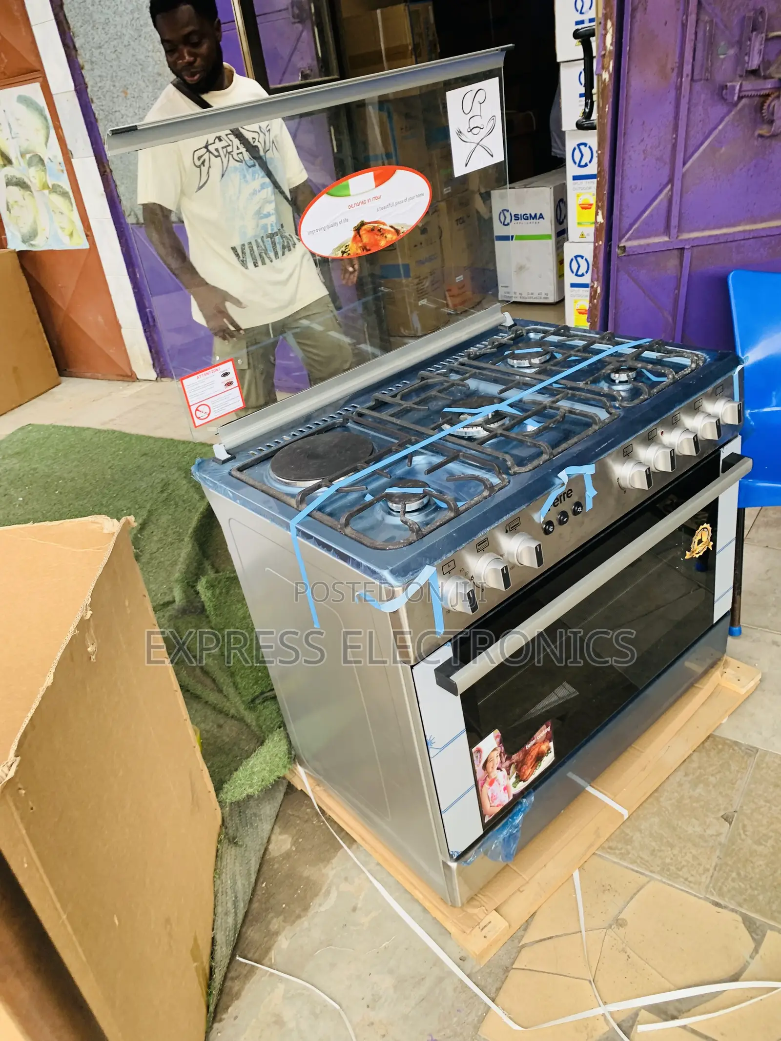 Shop the New Gas Electric Cooker Oven Grill. 90CM 4-1