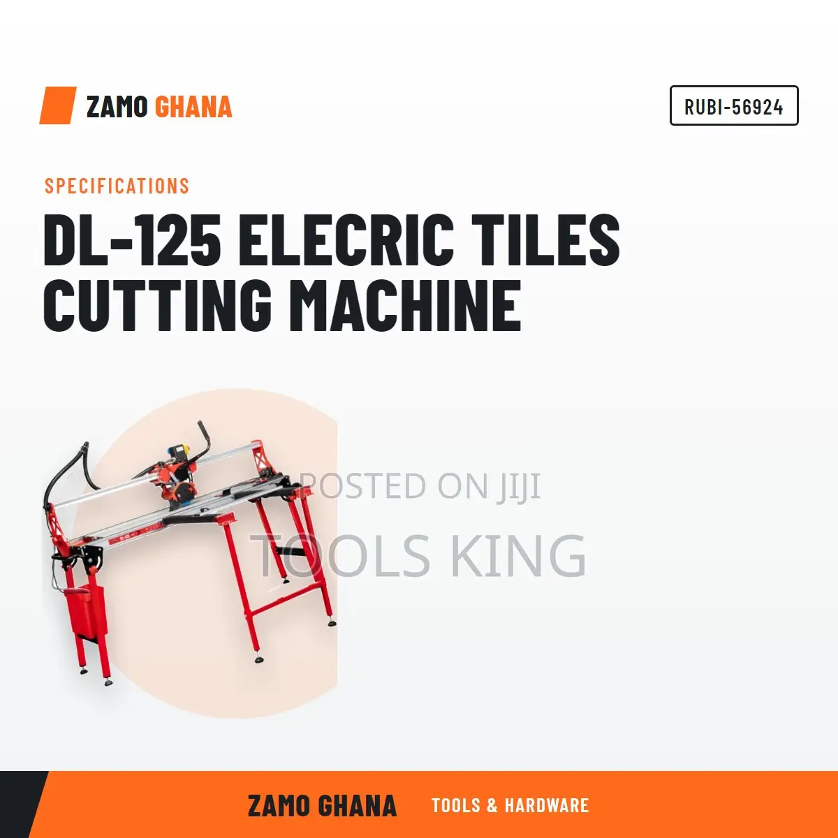Dl-125 Elecric Tiles Cutting Machine - RUBI-56924