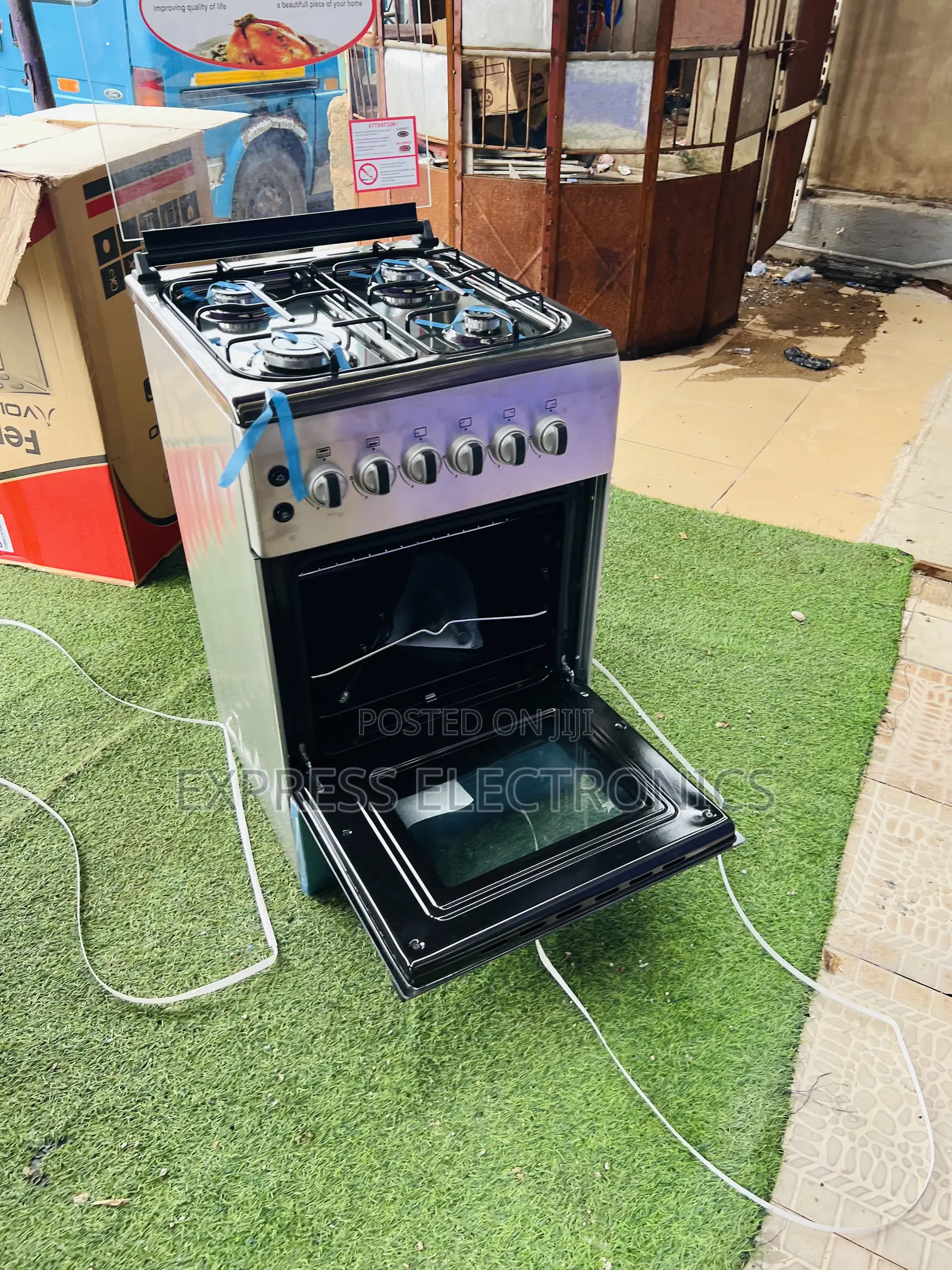 Stainless Steel New Line 4burner 60/60cm Oven Grill Gas Stove