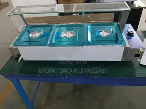 Electric Bain Marie / Food Warmer 3 Bowls With Glass Roof
