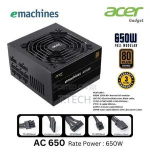 Acer 650W Full Modular Power Supply (PSU)