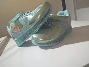 Frozen Elsa Light-Up Sneakers-Blue