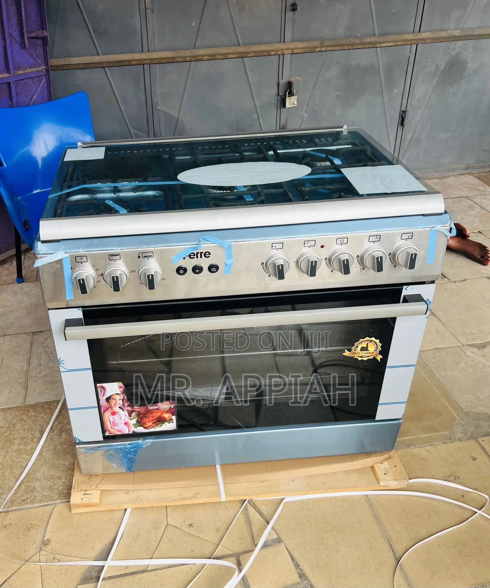 Order Classic Glass Lid 1 Electric + 4 Gas Cooker(Gray)
