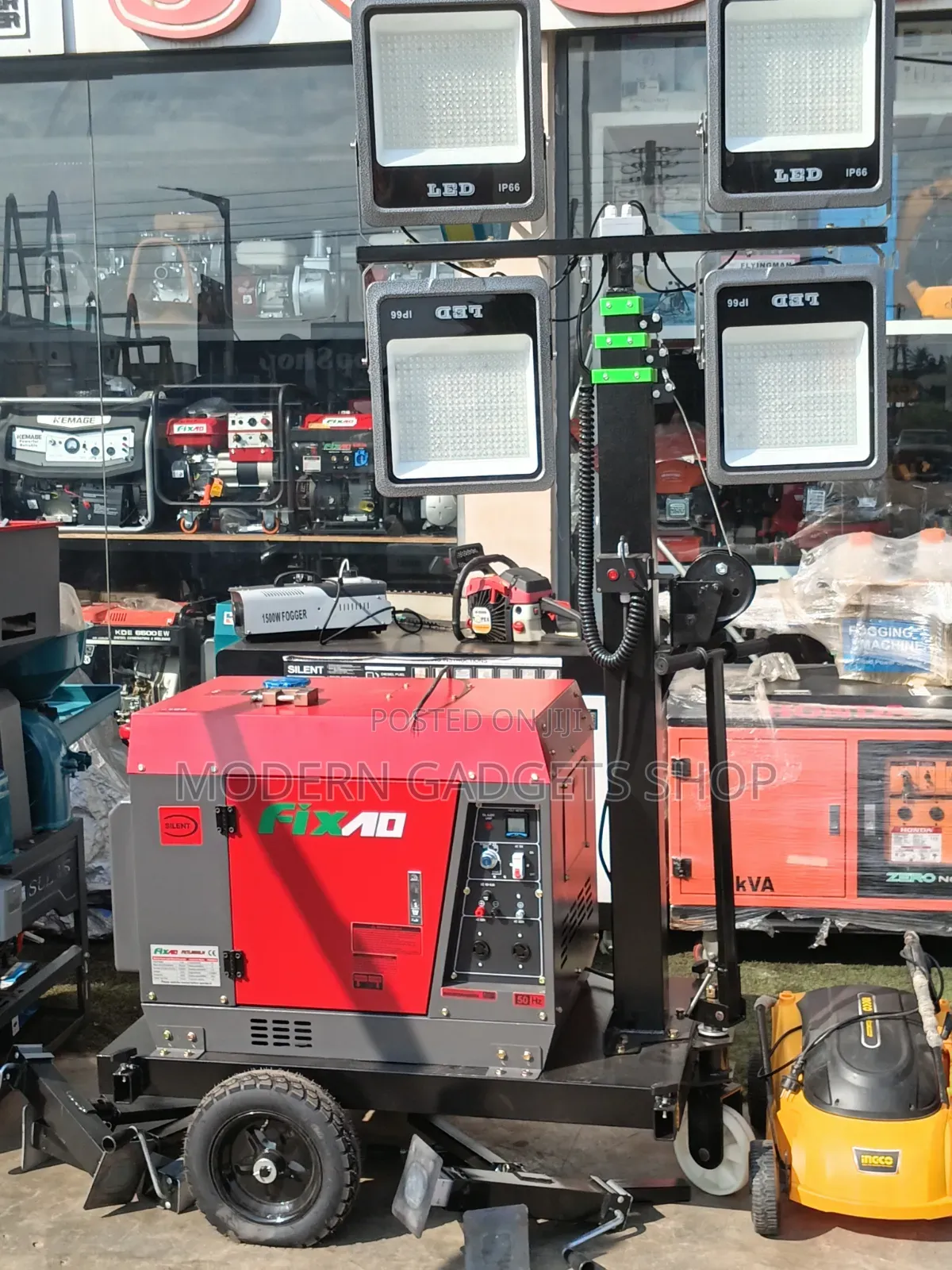 Industrial Tower Light for Night Work and Outdoor Projects