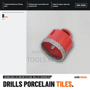 Drygres Drill Bit 8Mm Dry Cut Diam. Drill Bit Superpro M1 - RUBI-05989