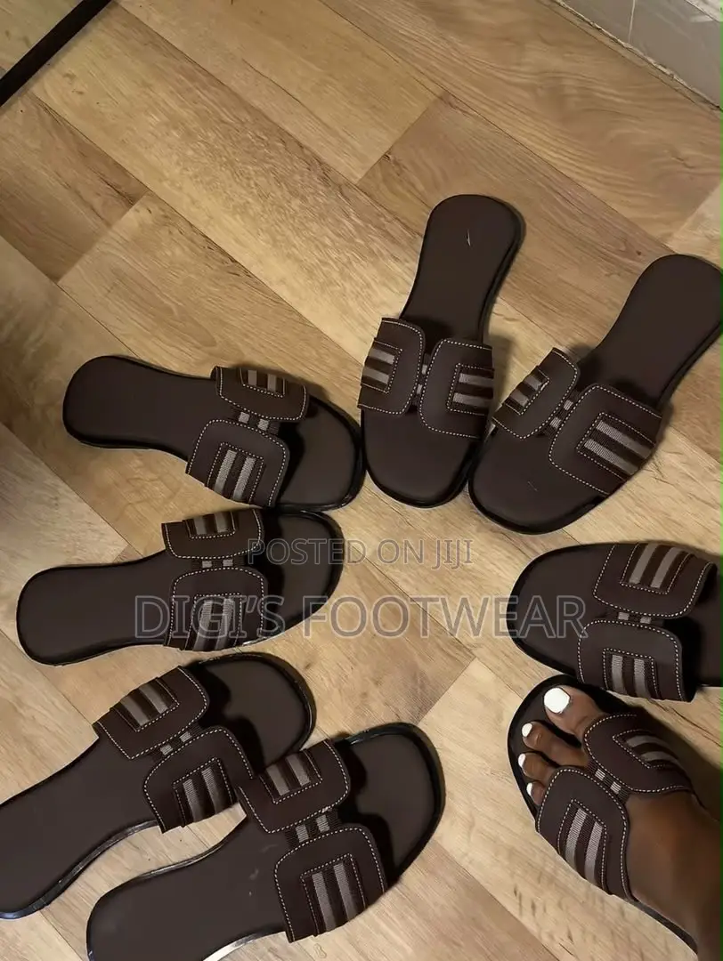Chocolate Brown Aseda Female Slippers