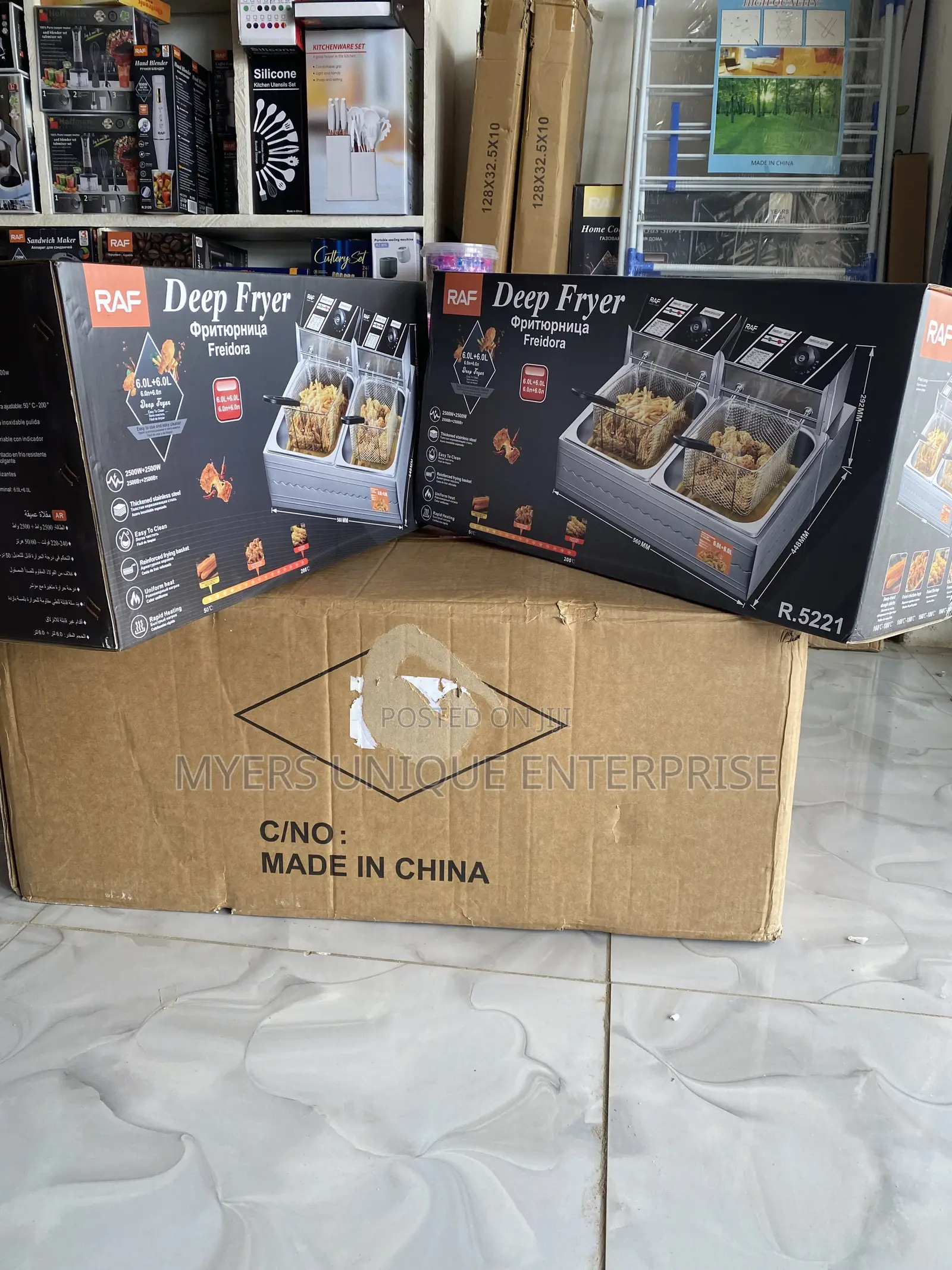2500w Raf Double 12l Deep Fryer