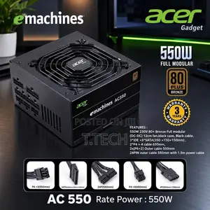 Acer 550W Fully Modular Power Supply Unit