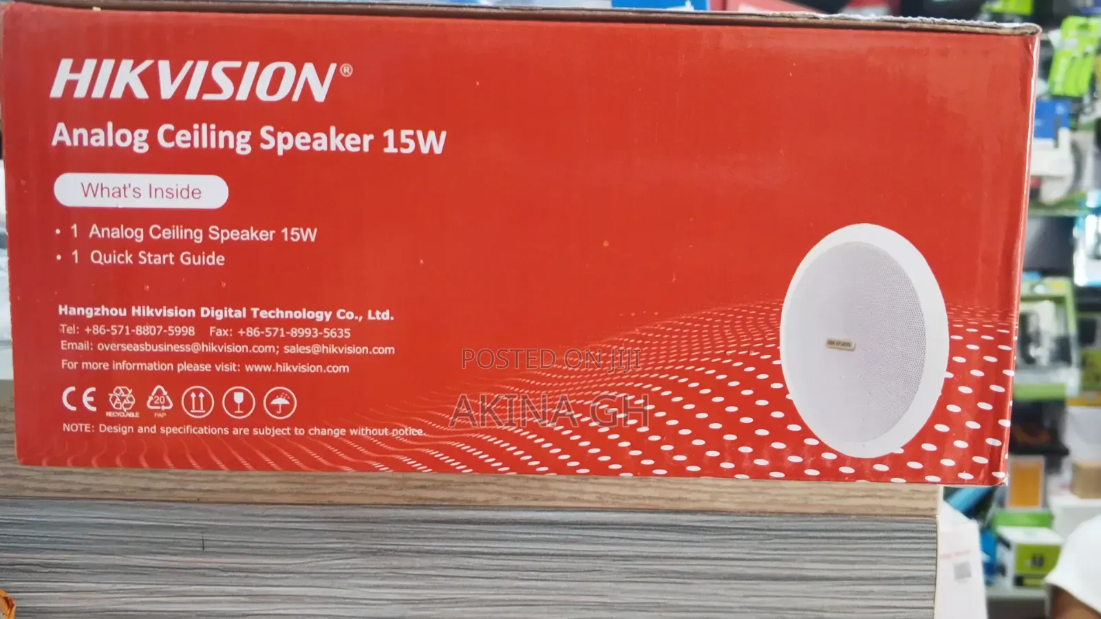 Hikvision Analog Ceiling Speaker 15w