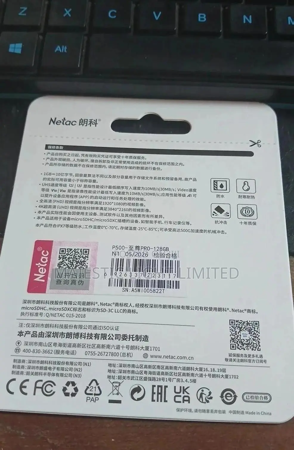 Netac 128GB MicroSDXC Pro A1 V30