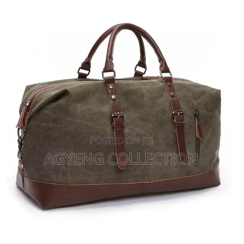 Genuine Leather Unisex Duffle Bag