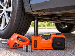 Electric Car Jack With Impact Wrench Complete Car Repair Kit Tire Pump