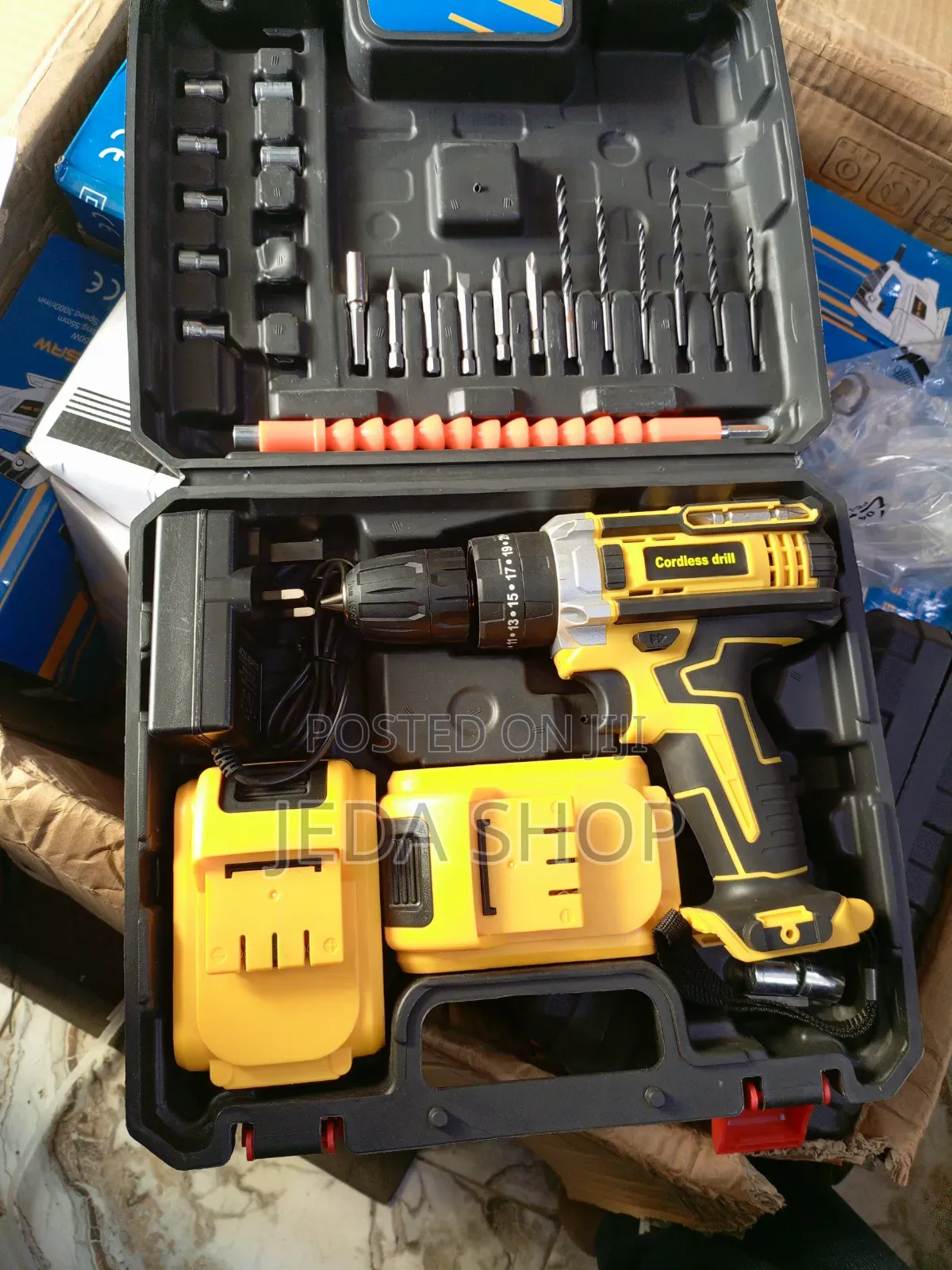 Cordless Drill With 2 Batteries