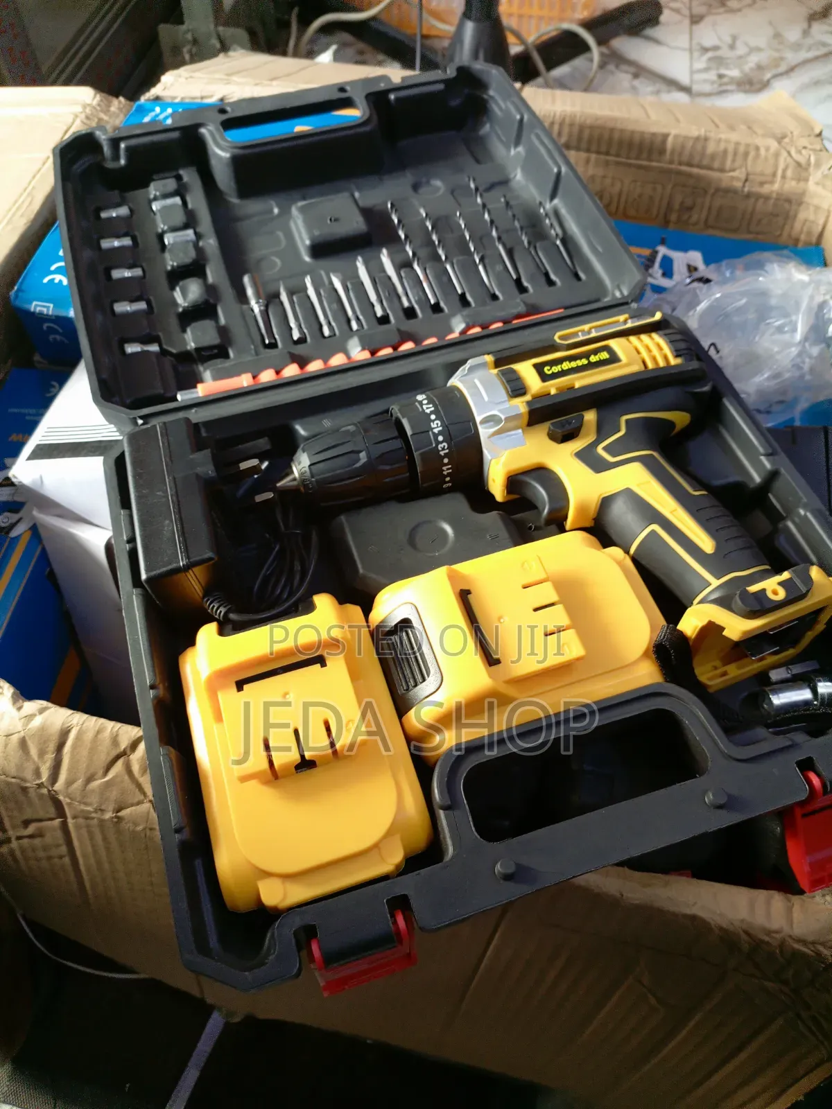 Cordless Drill With 2 Batteries