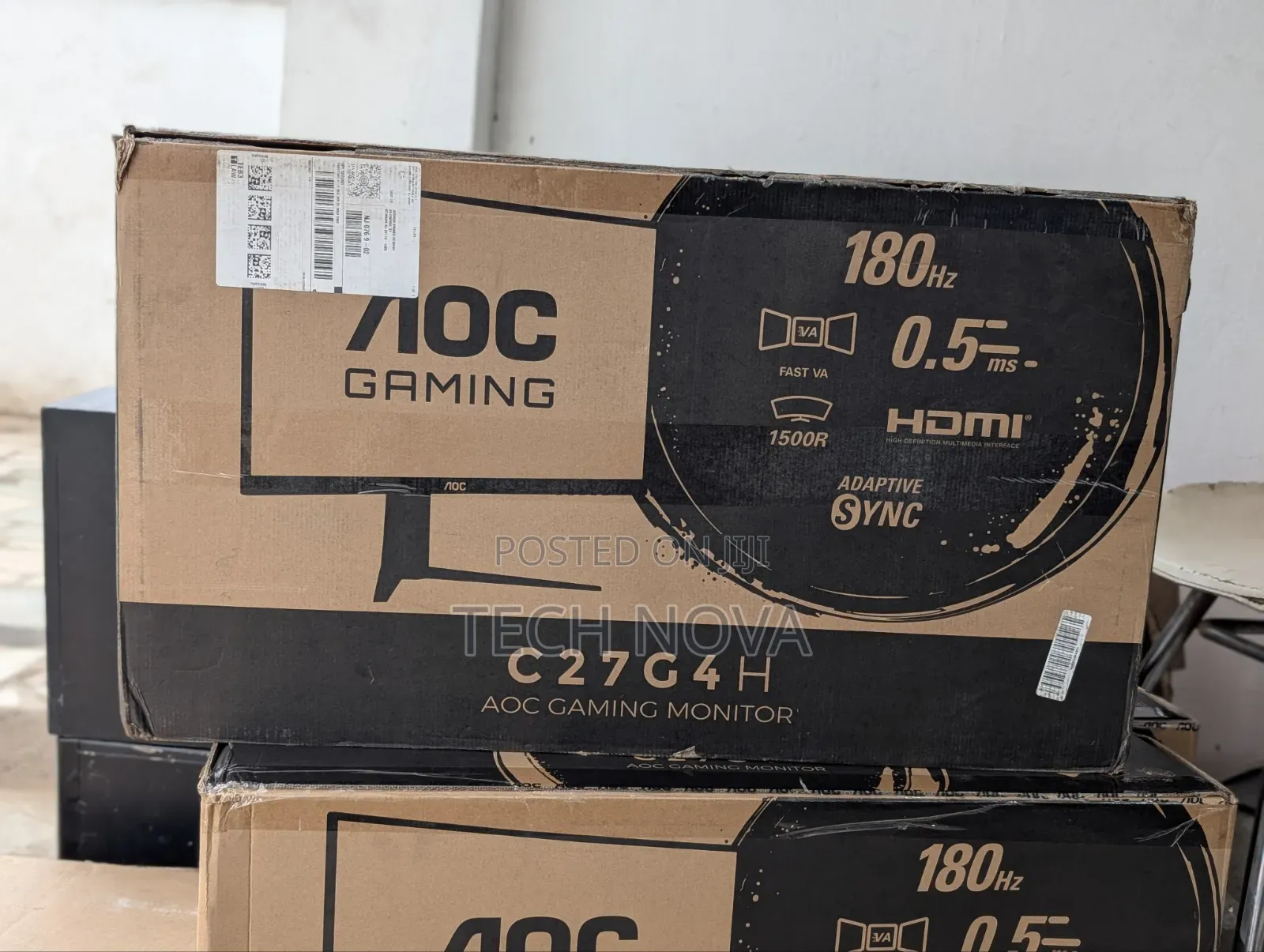 AOC 27 Inch Curved Gaming Monitor FHD 1920×1080 Monitor HDMI 2.0 180hz