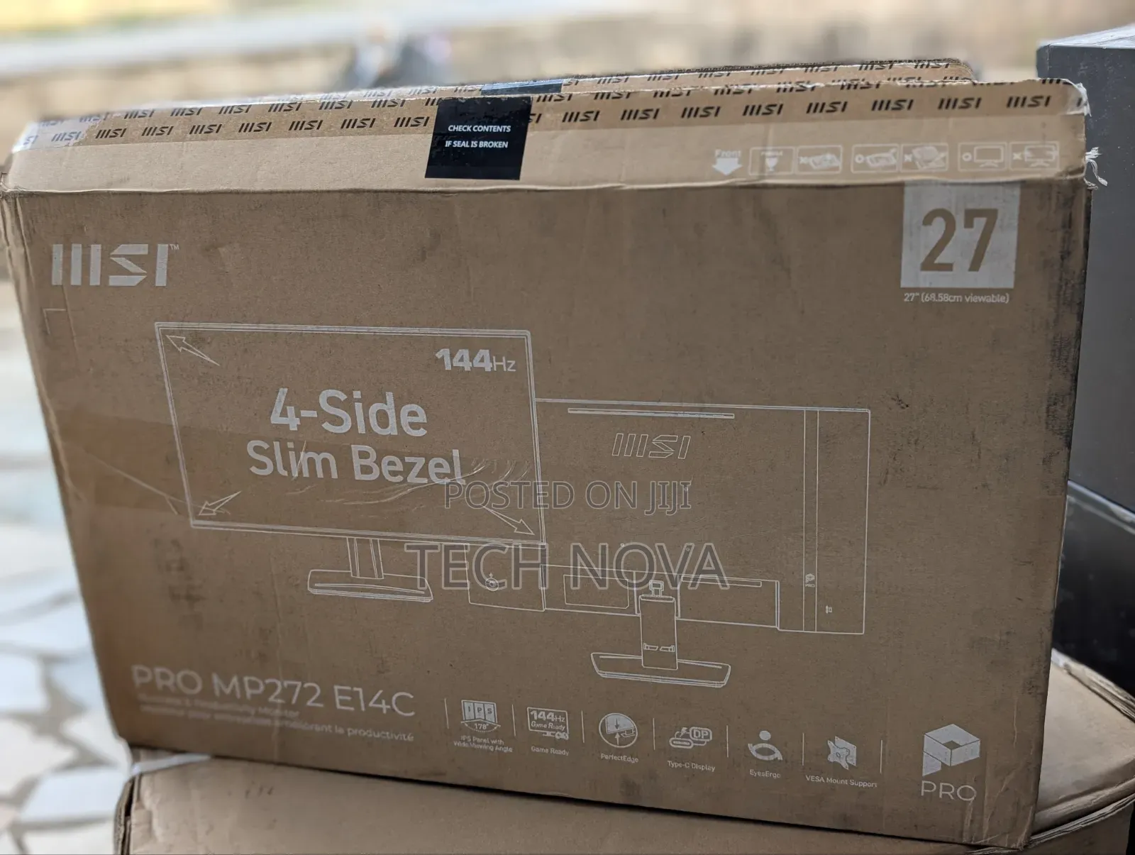 MSI 27" IPS FHD 144Hz 1ms FreeSync Monitor HDR Speakers USB-C HDMI 2.0