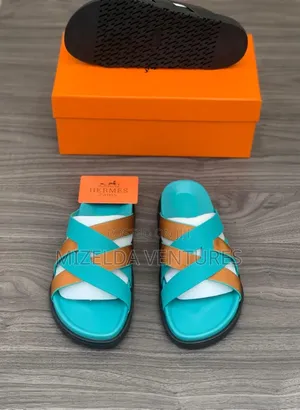 Leather Hermes Slippers