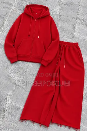 Zip-Up Hoodie + Baggy Pants