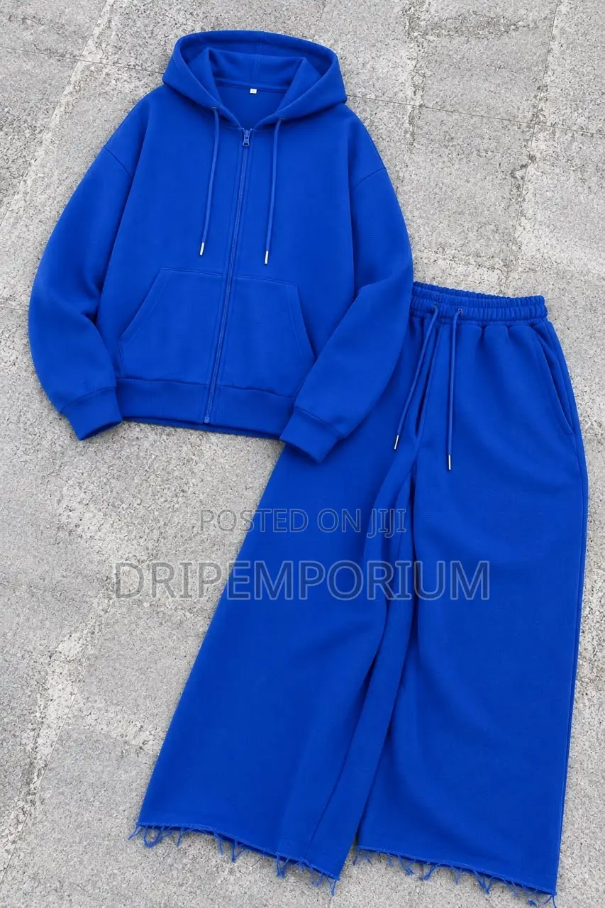 Zip-Up Hoodie + Baggy Pants